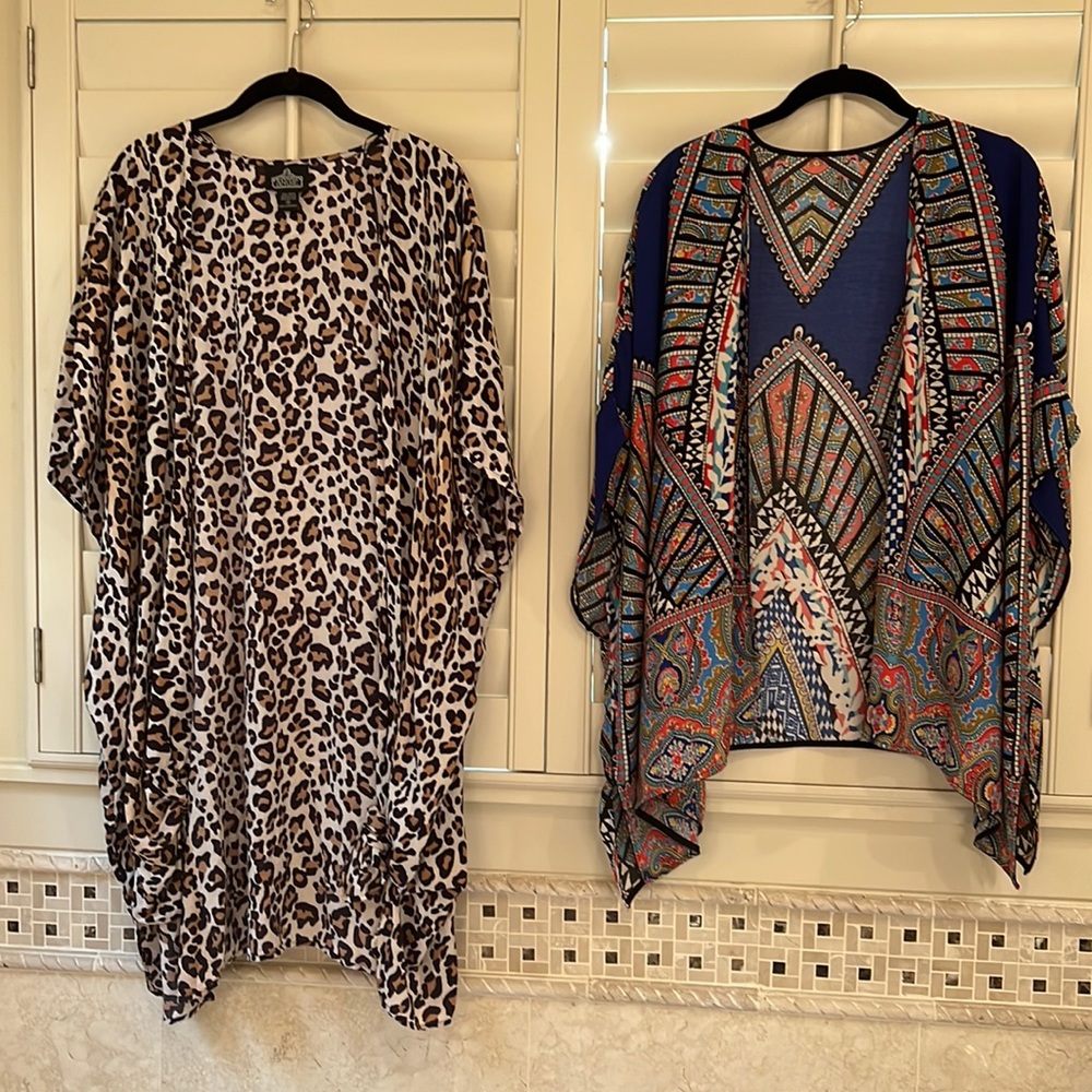 Lot of 2 amazing kimonos! Both generous and oversized! Angie brand.